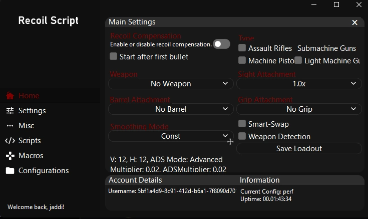 R6 Recoil Script